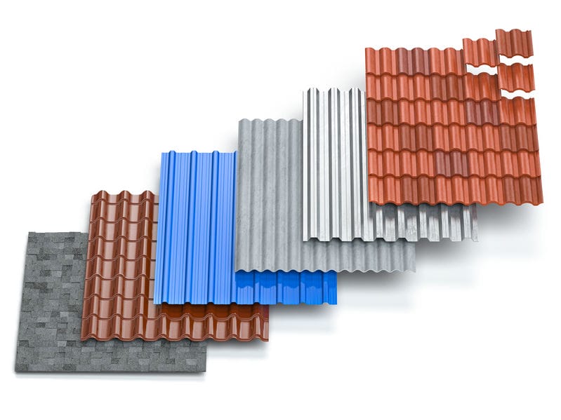 different kinds of roofing material